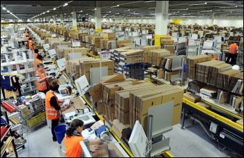 An Amazon warehouse, photo Scott Lewis/CC