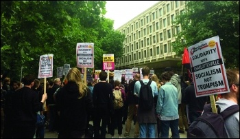 London Charlottesville protest 15 August 2017, photo Helen Pattison