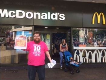 Swansea: supporting the McDonald's strike, 2.9.17