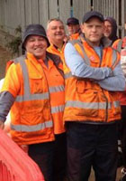 Birmingham bin workers on strike