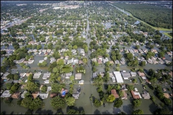 Aerial view of the flooding in Houston, photo Daniel Martinez/Air National Guard/CC