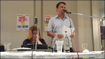 Rob Williams speaking, NSSN rally 10.9.17 Rob Williams speaking, NSSN rally 10.9.17