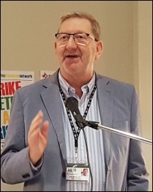 Len McCluskey speaking, NSSN rally 10.9.17, photo by Neil Cafferky Len McCluskey speaking, NSSN rally 10.9.17, photo by Neil Cafferky