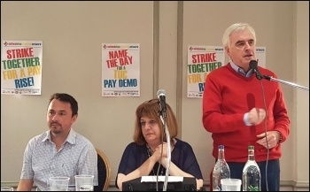 John McDonnell speaking, NSSN rally 10.9.17, photo by Neil Cafferky John McDonnell speaking, NSSN rally 10.9.17, photo by Neil Cafferky