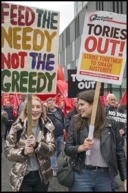 Tories Out demo, Manchester 1.10.17, photo Paul Mattsson