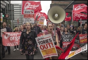 Tories Out demo, Manchester 1.10.17, photo Paul Mattsson