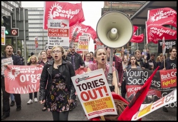 Young Socialists contingent, 1st October 2017, Manchester, photo Paul Mattsson