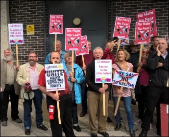 Protest outside Ukip conference in Torbay, photo Sean Brogan