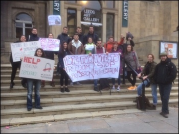 Solidarity with Catalonia from Leeds, photo by Ros Campbell