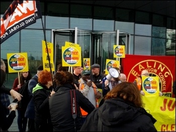 RMT cleaners protest 12 October 2017