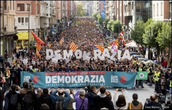 Protest in support of the Catalan referendum, photo Dani Blanco/Argia/CC