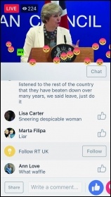 Theresa May Facebook interview angry reacts only