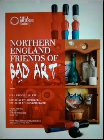 The programme cover for the Skipton Bad Art exhibition 2017