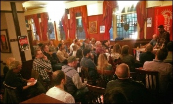 Birmingham Socialist Party's public meeting celebrating the centenary of the October revolution, photo by Birmingham Socialist Party