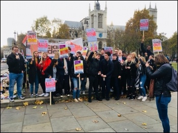 Socialist Students protest in central London, Budget Day, 22.11.17, photo Sarah Sachs-Eldridge