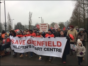 Glenfield demo, 11 Feb 2017, photo Pete Watson Glenfield demo, 11 Feb 2017, photo Pete Watson