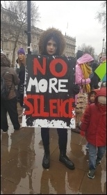 Time's Up demo, 21.1.18, London, photo Tower Hamlets SP