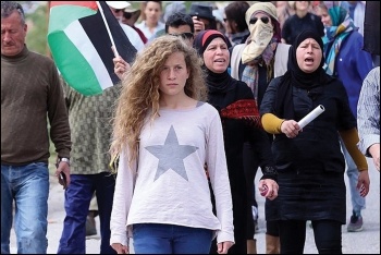 The face of protest against the brutal Israeli occupation of Palestinian territory: 16-year-old Ahed Tamimi, photo Haim Schwarczenberg/schwarczenberg.com (CC)