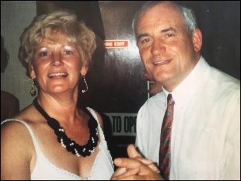 Maureen Mulhearn with her husband, Tony