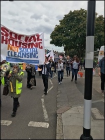 Demo against the HDV, Haringey