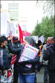 Tamils and supporters marching on 9 February, photo Nadesan