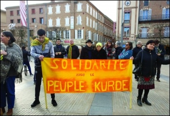 Kurdish protest Albi, south west France, photo Terry Adams