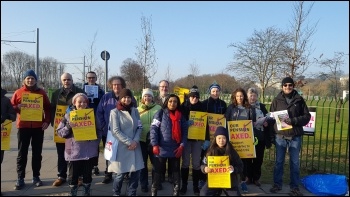 University of Nottingham UCU pensions strike 22 February 2018, photo Gary Freeman