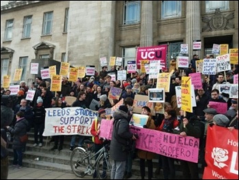 Leeds university, 22.2.18, photo Iain Dalton