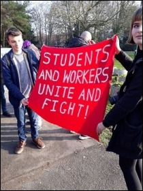 Sussex university, UCU strike Feb 2018