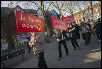 Walthamstow SoS demo, 24.2.18, photo by Paul Mattsson