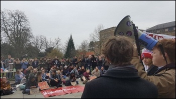 Leicester UCU strike, photo Steve Score