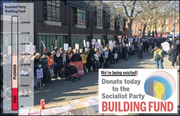 Like the working class throughout London, the Socialist Party faces eviction by gentrification