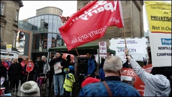 Newcastle NHS demonstration 10 March 2018, photo Ryan Holmes Newcastle NHS demonstration 10 March 2018, photo Ryan Holmes
