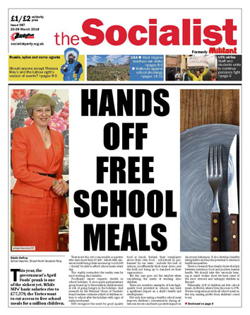 The Socialist issue 987 The Socialist issue 987