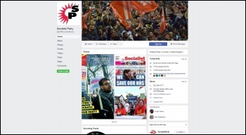 Socialist Party Facebook page
