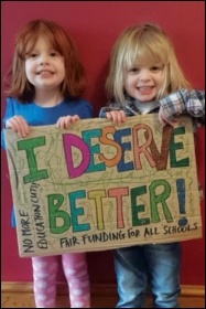 Children deserve high quality, fully funded education, photo by Southampton Fair Funding for All Schools Children deserve high quality, fully funded education, photo by Southampton Fair Funding for All Schools