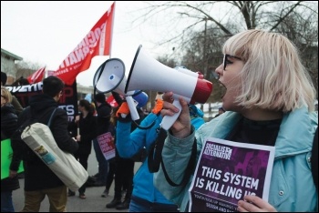 Young people in the US marched against gun violence in their hundreds of thousands, 24.3.18, photo by Boston Socialist Alernative