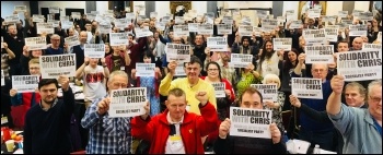 Solidarity with Chris at Socialist Party Congress 2018 