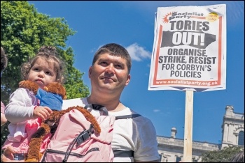 The Tories and Blairites are behind decades of cuts, privatisation and racist attacks, photo Paul Mattsson