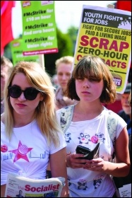 Scrap zero-hour contracts! photo Mary Finch