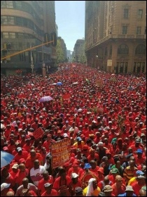 South African strike against anti-unions laws May 2018