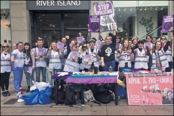 Campaigning for legal abortion in Ireland, photo by Rosa