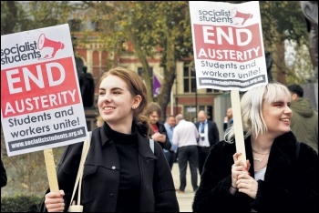 Protesting against austerity, photo Socialist Party