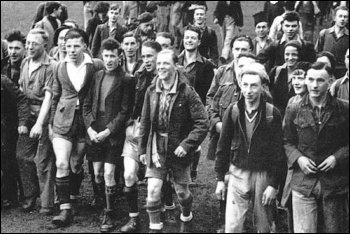 400 young workers took part in the mass trespass of Kinder Scout, still from 'Mass Trespass' by WellRedFilms 