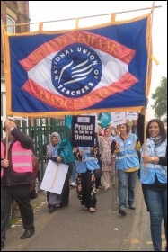Springfield school strikers marching, May 2018, photo by Jane Nellist