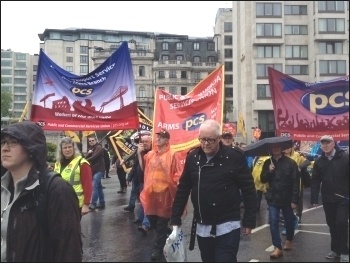 PCS contingent on the 12 May TUC demo