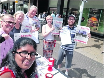 Selling the Socialist in Ilford, east London, photo Isai Priya, photo Isai Priya