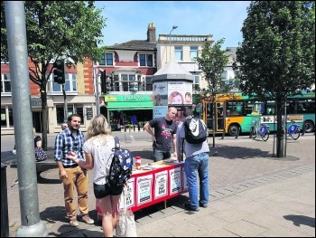 Selling the Socialist in Cardiff