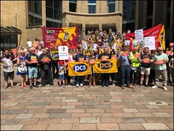 Glasgow PCS pay day protest, photo Socialist Party Scotland Glasgow PCS pay day protest, photo Socialist Party Scotland