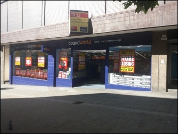 Poundworld is in administration, photo Iain Dalton